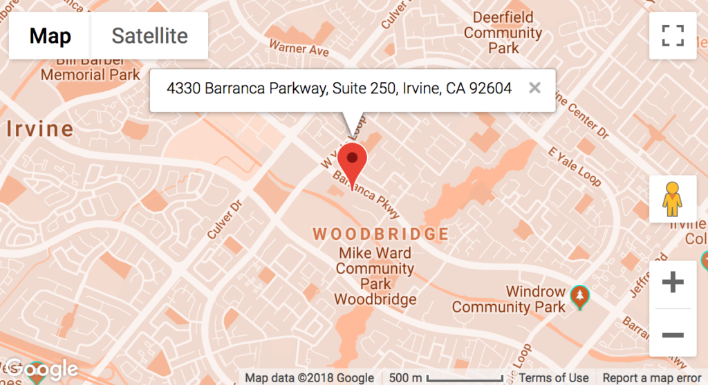 Baum Orthodontics Irvine Google Maps Image